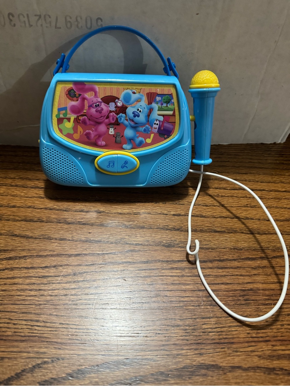 Blues clues Kids Musical Toy Karaoke Microphone Portable Playset - Blue & Yellow